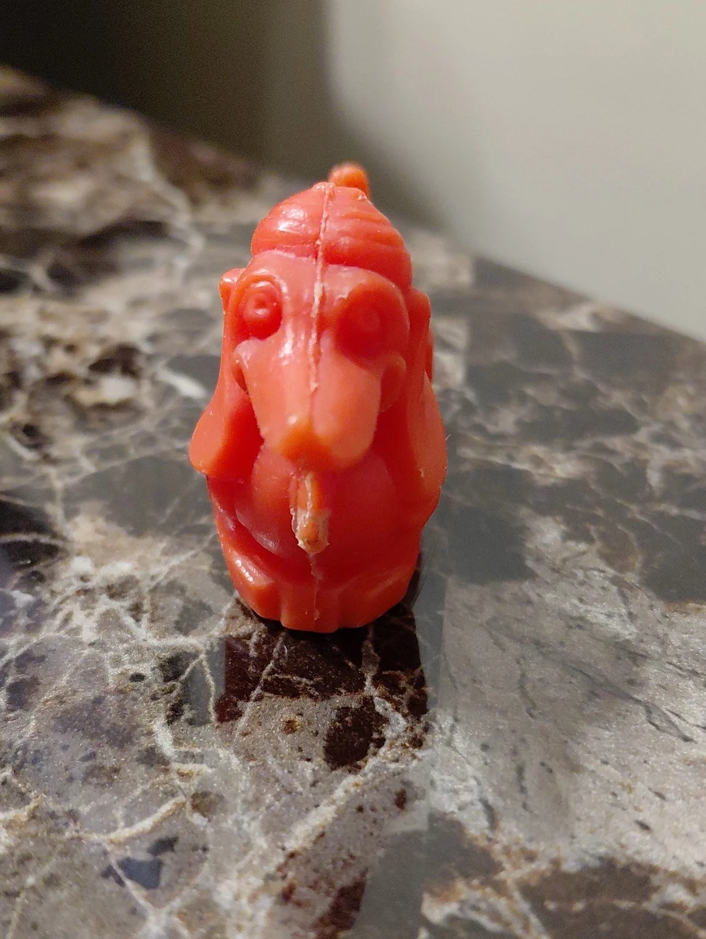 Vintage 1957 Oral-B Red Plastic Dachshund Child's Toothbrush Cap or Holder